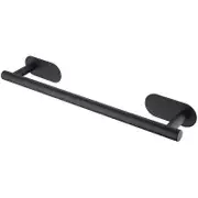 Wall Mounted Towel Rack Black Self Adhesive Towel Rack 40 CM Bathroom Towel Rack Stainless Steel Matte Black