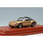 【名車館】MAKE UP PORSCHE SINGER 911 (964) TARGA GOLD 1/64