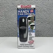 Handy Automatic Can Opener As Seen On TV One Touch Hands Free Black New Sealed