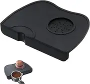 Coffee Tamper Mat, Food Safe Silicone Coffee Tamp Mat Anti-Slip, Espresso Tamping Mat Food Grade Non-Slip Coffee Pad Tamp Station Espresso Accessory(Black-M)