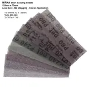 10 Mesh Sanding Sheets 70 x 125mm Hook/Loop Grits#80-320 (2 Of Each) FREEPOST