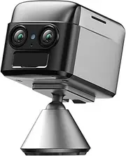 WiFi Or 4G Sim Mini 4K Dual-Lens Camera 6X Zoom Motion Detection Night Vision 4000mAh Big Battery Two-Way Intercom Surveillance(4G European Version)