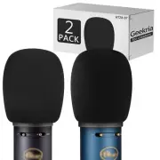 Geekria Foam Windscreen for Blue Blackout Spark SL, Bluebird SL ( 2 Pack)