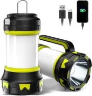 Rechargeable Flashlights Camping Lantern,6 Modes LED Bright Flashlight 3000Mah P