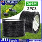 2X 2.7MM x 264M Trimmer Line Whipper Snipper Cord Wire Brush Cutter Brushcutter