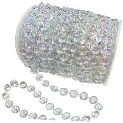 Jishi Crystal Bead Garland for Christmas Tree Decorations, 99ft 20230217002