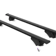 WIZARD Roof Racks Volvo V70 5 Dr Estate 2007 – 2016 / Cross Bars for Raised Rails - Black