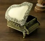 GOLD COLOUR TIN ALLOY PIANO WIND UP MUSIC BOX : BOHEMIAN RHAPSODY