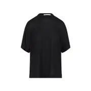 [Carven] Carven-Deep Black Silk T-Shirt-Donna M STAND