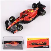 BBURAGO 1:43 SF23 2023 FERRARI Monza F1 #55 Carlos Sainz Model CAR w/ Helmet
