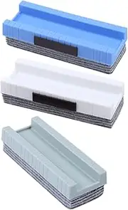 FUNNETOYU Ergonomic Felt Eraser for Blackboard 3 Pack School Office Erasers Dustless Non-Residue Whiteboard