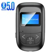 Rechargeable 2 in 1 Bluetooth 5.0 Adapter Wireless Audio Transmitter Receiver a