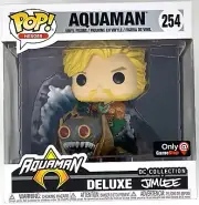 Gamestop Exclusive Aquaman Deluxe DC Superheroes Jim Lee Funko Pop Figure