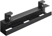 Brateck Clamp-On under Desk Cable Tray, Black