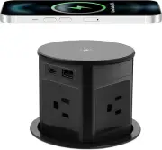 Pop up Outlet with 4 Outlets, 1 PD20W USB-C, 1 QC18W USB-A, 3.94 in Grommet