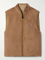 [Moncler Grenoble] Moncler Grenoble - Reversible Padded Polartec® Fleece And Shell Vest - Light brown - x large x large Brown