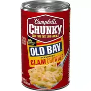 (2 Pack) Campbell's Chunky Soup, OLD BAY Seasoned Clam Chowder, 18.8 Ounce