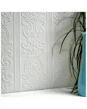 Brewster Ada Paintable Textured Vinyl Wallpaper