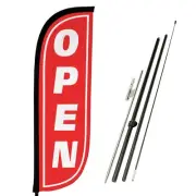 Feather Flag Pole Kit 7ft Tall with Ground Spike for Business Promotion
