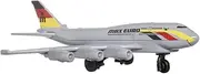 [Matchbox] Collectible Die-Cast Metal Sky Busters MBX 6-2 Airliner Airplane - HVM39 ~ Silver Passenger Euro Airline Jet Airplane ~ Includes Playmat