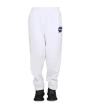 PANTALONE JOGGER CON PATCH XS White