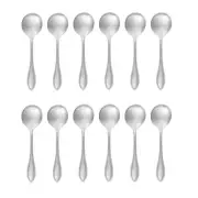 Oneida American Harmony 18/8 Stainless Steel Round Soup Spoon (Set of Twelve)