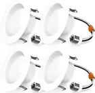 Sunco 4 Pack Retrofit LED Recessed Lighting 4 Inch, 5000K Daylight, Dimmable Can