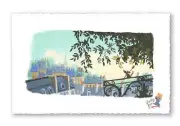 Ratatouille Walt Disney Fine Art Lorelay Bové Signed Lt Ed 95 Flavor of Paris