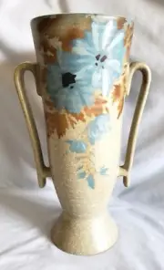 Art Deco Melba Bentleigh Pottery Vase Floral Motif 13" x 8" dia
