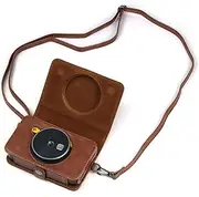 Mini 2 Retro Case, PU Leather Protective Case for C210R Mini 2 Retro Camera, Instant Camera Case with Shoulder Strap, Camera Carrying Bag, Gifts