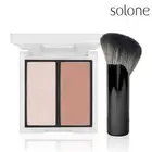 [SOLONE] Exclusive Rosy and Glow Cheek Blusher And Highlighter Palette NEW