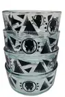 Set of 4 BLACK PANTHER Pyrex Glass Open Bowls Marvel 16 oz New