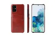 For Samsung Galaxy S20 Case Deluxe Leather Protective Cover Brown