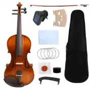 4 String Acoustic Violin Handmade 1/4 Violin For Student Beginners with case bow