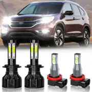 4x LED Headlight Hi/Low Beam & Fog Light Bulb Combo Kit For Toyota Nissan Honda (for: Smart)