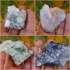 Lot of Green apophyllite,Stilbite & Apophyllite,Chalcedony Mineral SpecimenB0=13