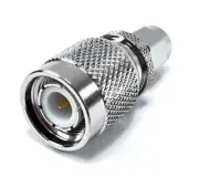 RF Coax Adapter SMA Male Plug to TNC Male Plug Nickel Plating 2PCS