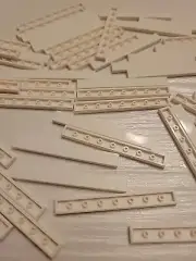 NEW LEGO 10X WHITE TILE 1X8 #4162.