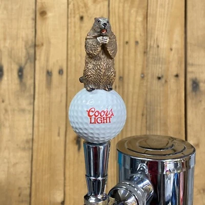 Caddyshack Golf Mini Beer TAP HANDLE Coors Light Ball Gopher 4.5 inch Short