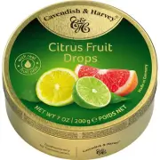 Cavendish And Harvey Tins Citrus Fruit Drops 200g
