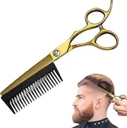 Hair Cut Scissors | Hair Cutting Scissors - Thinning Shear with Detachable Comb 2-in-1 Hairdressing Tools for Men Women Elderly Kids Styling Grooming Travel Bathroom Barber Hairstylist