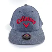NEW NWT Callaway Odyssey Strapback Nanotex Adjustable Golf Hat Chrome Soft