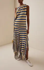 [Proenza Schouler] Yves Fringed Cotton-Blend Knit Maxi Skirt