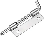 uxcell 5pcs Carbon Steel Lock Bolt Spring Loaded Pin Latch 93mm Long (Left)