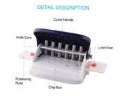 6-Hole Paper Punch Handheld Metal Hole Puncher 5 Sheet Capacity 6mm for A4 A5 B5 Notebook Scrapbook Diary Planner