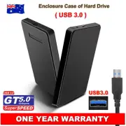 2.5" Sata Hard HDD Drive Disk Slim External Enclosure Case Screw Free USB 3.0 AU