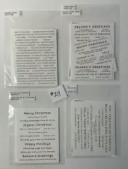 Simon Says Stamp Sentiment Strips #29 - Brrr Christmas Winter Holiday - 10 Sets