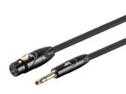 Monoprice XLR Female 1/4in TRS Male Cable 16AWG 10ft SR Series Gold Plated