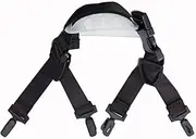 [Generic] Hard Hat Chin Straps - Hard Hat Chin Strap with Black Elastic Strap and Chin Cup, Hard Hat Accessories | Chin Strap with Buckles for Most Hard Hats, Construction Workers