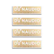 DYNAUDIO Speaker Grill Badge Aluminum Logo 70mm(2.75")X20mm(0.79") GOLD
